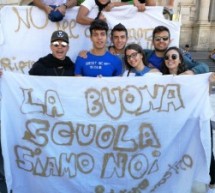 Acireale: studenti in piazza contro la Buona Scuola