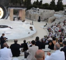 Siracusa, il presidente della Repubblica, Sergio Mattarella, al Teatro greco per assistere alle rappresentazioni classiche a cura della Fondazione Inda