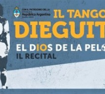 Il mito di Maradona rivive con un recital dal titolo “Il tango di Dieguito” Protagonisti gli artisti Diego Moreno e Patrizio Rispo con Paolo Romano