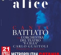“Alice canta Battiato”, emozioni garantite oggi al Metropolitan di Catania Domani l’evento curato da Marcello Cannizzo al Teatro Duemila di Ragusa
