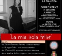 Musica, il 25 ed il 26 novembre concerto a Barletta della pianista e compositrice Giuseppina Torre
