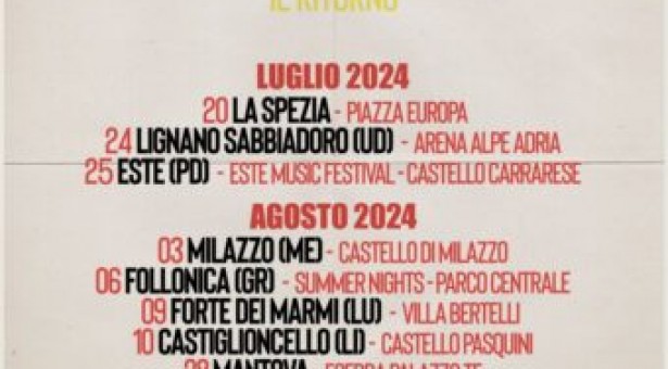 “Panariello vs Masini, il ritorno”, dopo lo straordinario successo del 2023 dal prossimo mese di luglio, a grande richiesta, tornano insieme in tour