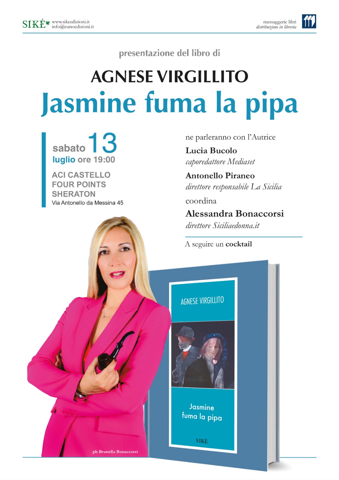 Locandina presentazione Jasmine fuma la pipa